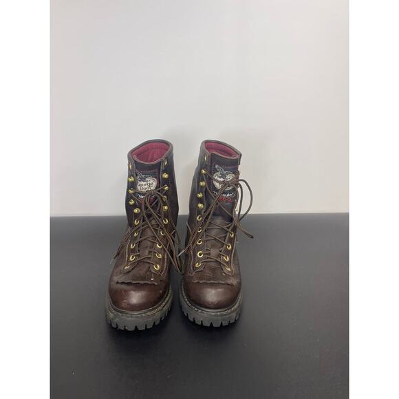 Brown Womens Georgia Boot (SB4) - Picture 1 of 9